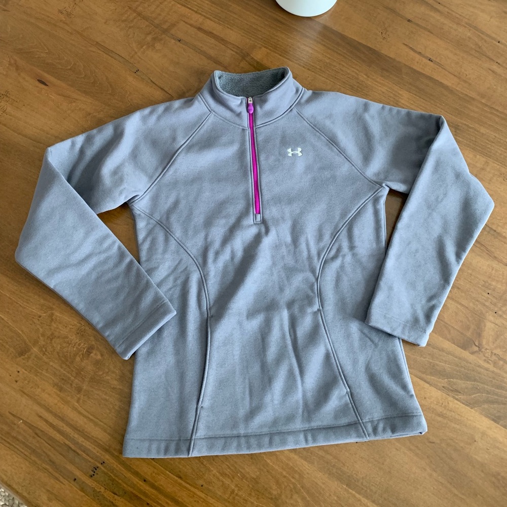 Under Armour pullover zip jacket sz Med/10-12 girl